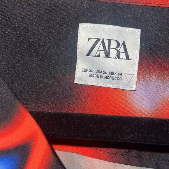 ZARA PRINTED SHIRT X RHUIGI Size XL - Picture 3 of 3